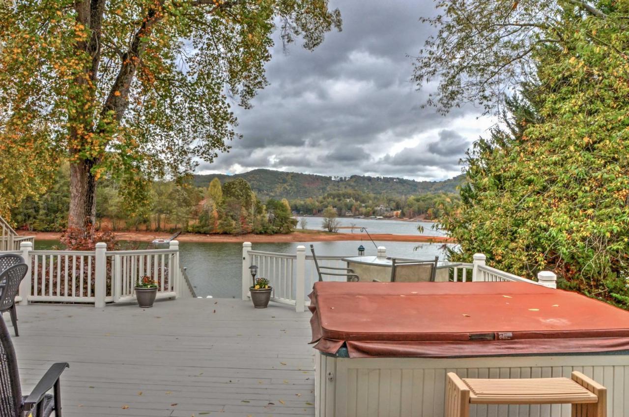 Lakefront Hiawassee Home With Boat Dock And Hot Tub! Kültér fotó