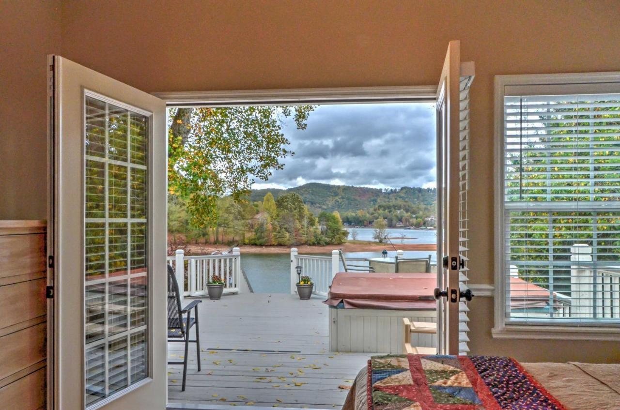 Lakefront Hiawassee Home With Boat Dock And Hot Tub! Kültér fotó